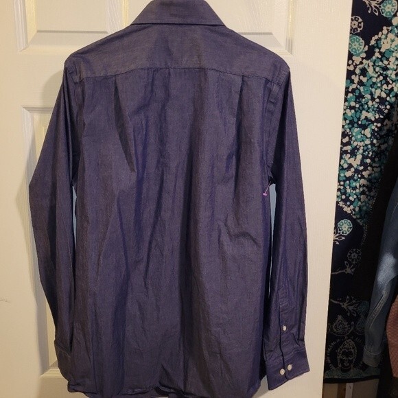 Croft & Barrow True Comfort Slim Fit Blue Shirt - Picture 4 of 9